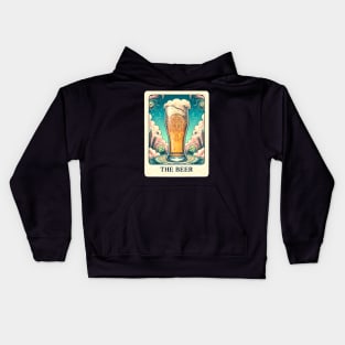 Funny Tarot Card Parody  The Beer Beer Lovers Kids Hoodie